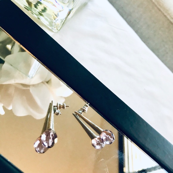 GIOVANNA CHANTAL Jazzy Tear Drop Earrings - Purple - Picture 3 of 8